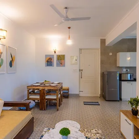 Tranquil 1Bhk Suite Pool Field Calangute Da Alohas